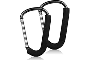 Universal Large Buggy Clips,pram Clips,pram Hooks Metal,Carabiner Stroller Hook,Pushchair Hook Clip,Extra Strong Baby Strolle