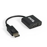 Plugable DisplayPort to VGA Adapter, Driverless | Active DP/DP++ to VGA Converter | Compatible with Desktops, Projectors, PC, Laptops | DP 1080p Resolution, Latching Connector