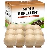 KQCWKH Mole Repellent, Gopher Repellent, Groundhog Repellent Outdoor 12P | Vole Repellent Outdoor, Armadillo Repellent, Mole Deterrent for Yard, Lasts Up To 3 Months
