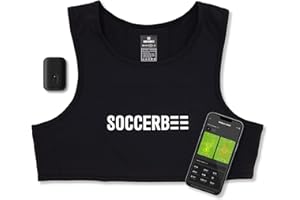 SOCCERBEE-BEE PRO 2 - Sports GPS Tracker & Vest for Outdoor Sports (Small) | 30days Trial Included & Subscription Requierd | Soccer Training Equipment | Fitness Tracker (Large)