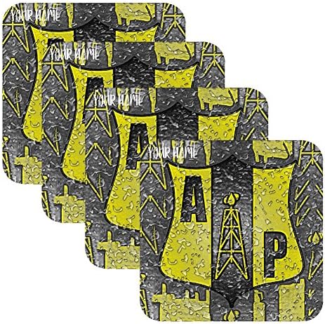 Azty Designs Set 4 Personalized Custom Coaster Water Drops Glossy Liga Colombia Futbol Soccer