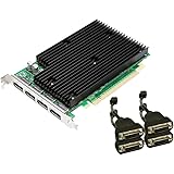 NVIDIA Quadro NVS 450 by PNY 512MB GDDR3 PCI Express Gen 2 x16 Quad DisplayPort or DVI-D SL Profesional Business Graphics Board, VCQ450NVS-X16-DVI-PB
