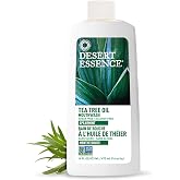 Desert Essence Tea Tree Oil Mouthwash, Alcohol Free, Spearmint, 16 fl oz | Sugar-free botanical formula with aloe, witch hazel and vitamin C to help care for teeth and gums