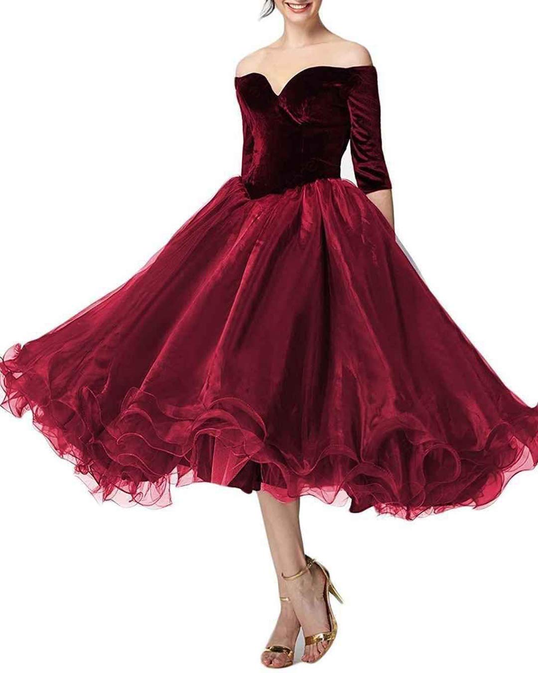 ugly burgundy dress