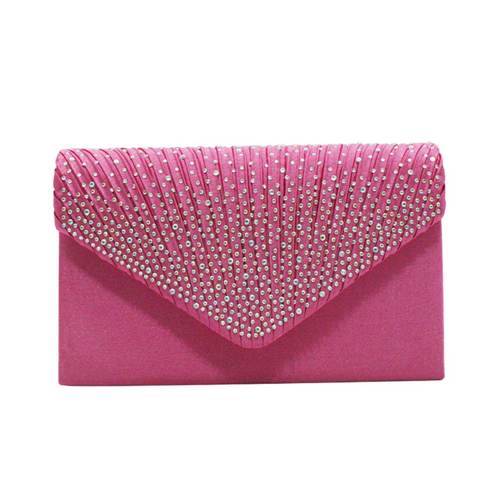 Dreneco Ladies Diamond Envelope Clutch Bag Evening Party/Bridal Wedding/Hand Bag