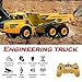 Coaste Large Remote Control Articulated Dump Truck Transportation Model Car Toy,Engineering Large Truck Tipping Bucket Car,High Simulation,Kids Present.