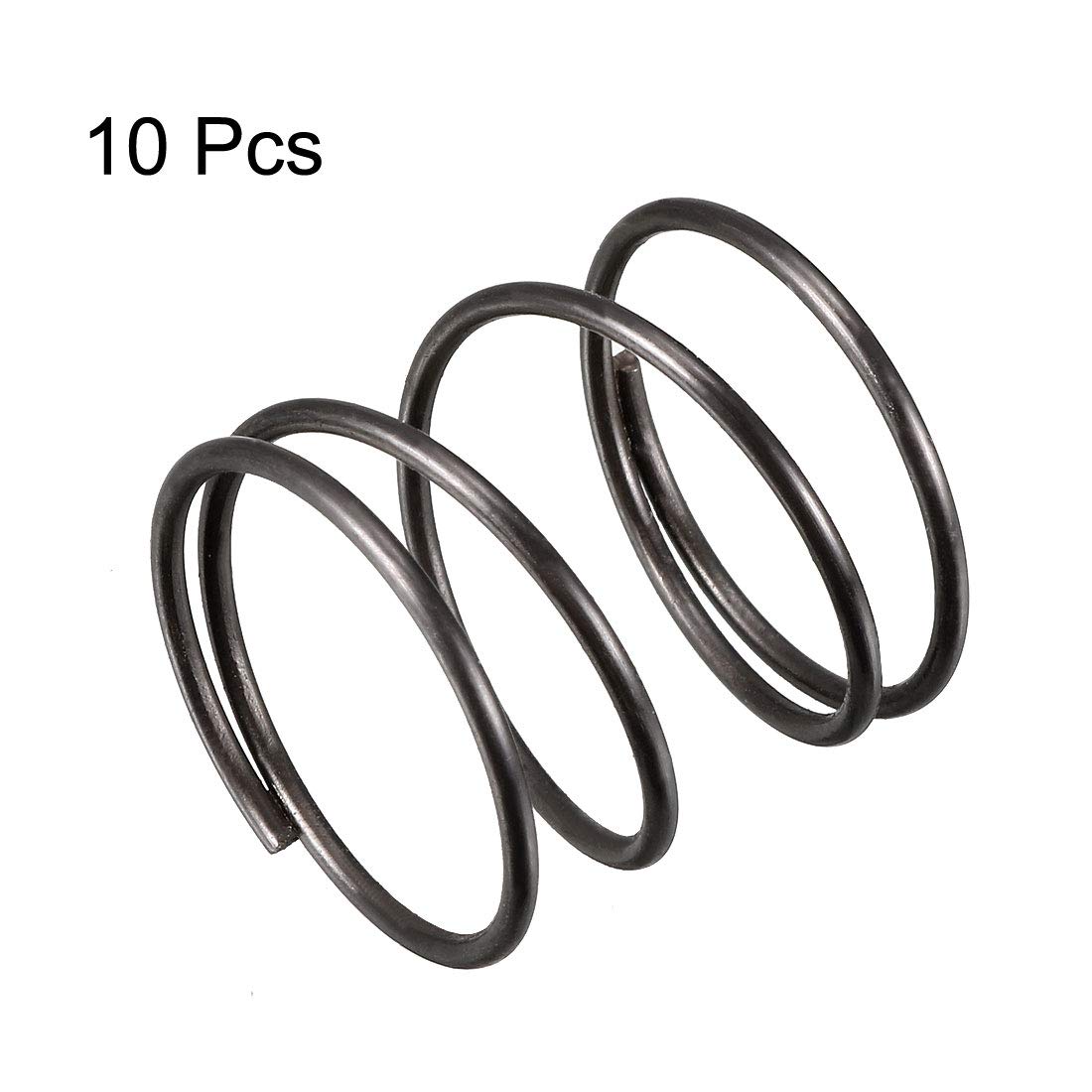 Amazon Uxcell 圧縮ばね 圧縮スプリング スプリングスチール ワイヤースプリングス 1 2mm径 mm外径 mm長さ ブラック 10個入り 圧縮ばね 産業 研究開発用品 通販