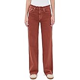 LE JEAN Women's Fray Waist Column Jeans