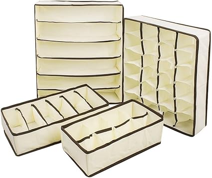 Toruiwa 4X Aufbewahrungstasche Faltbar Schublade