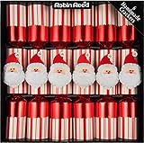 Robin Reed 6pc Jolly Santa Christmas Crackers