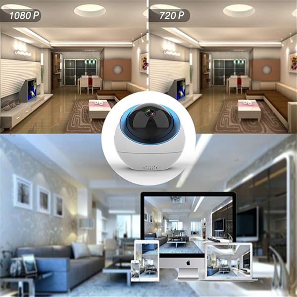 JUZEN berwachungskamera WiFi Drahtlose Fernberwachung HD Nachtsicht Smart Home Innenmonitor