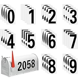 Mailbox Numbers for Outside, 4 Sets Large 4 inch