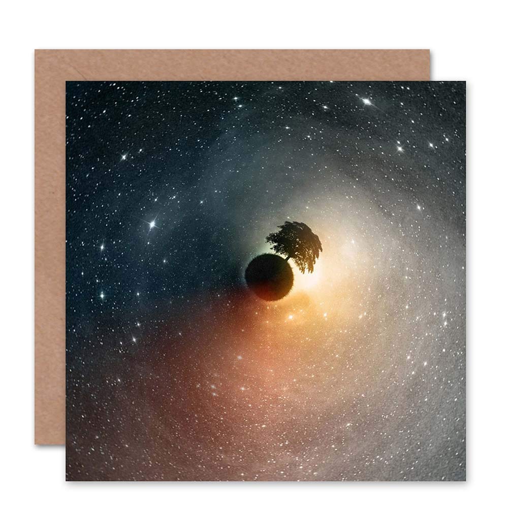 Wee Blue Coo CARD GREETING LITTLE WORLD GALAXY HORIZON TREE GIFT