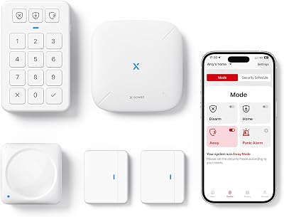X-Sense AS05 Wireless Smart Home Security System with Base Station, 2 Doors, 1