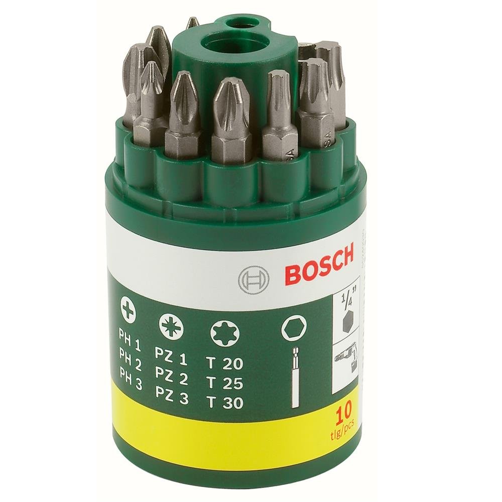Bosch 2607019452 PH/PZ/TORX Screwdriver Set (10-Piece)