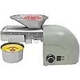 1800W Oil Press Machine, Nut Seeds Oil Extractor Cold& Hot Press Machine with 2 Press Rods, Automatic Electric Oil Maker for Home Commercial, Stainless Steel Oil Maker for Peanuts Sesame Soybean