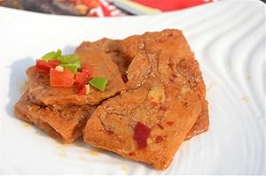 Qyz@ Chinese Special Leisure Snack Food:hunan Changsha Spicy Stinky Tofu