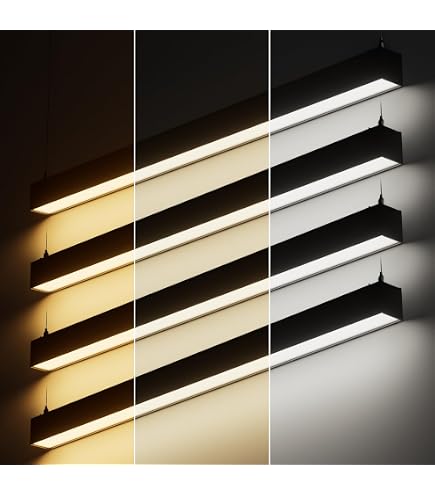LEONLITE 4FT Linkable LED Linear Light, 40W Down and 15W Up Light