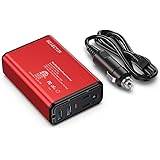 ISELECTOR 150W Car Power Inverter, DC 12V to 110V AC Converter with 2 USB Ports Charger, Thinner Design with ETL Listed Car A