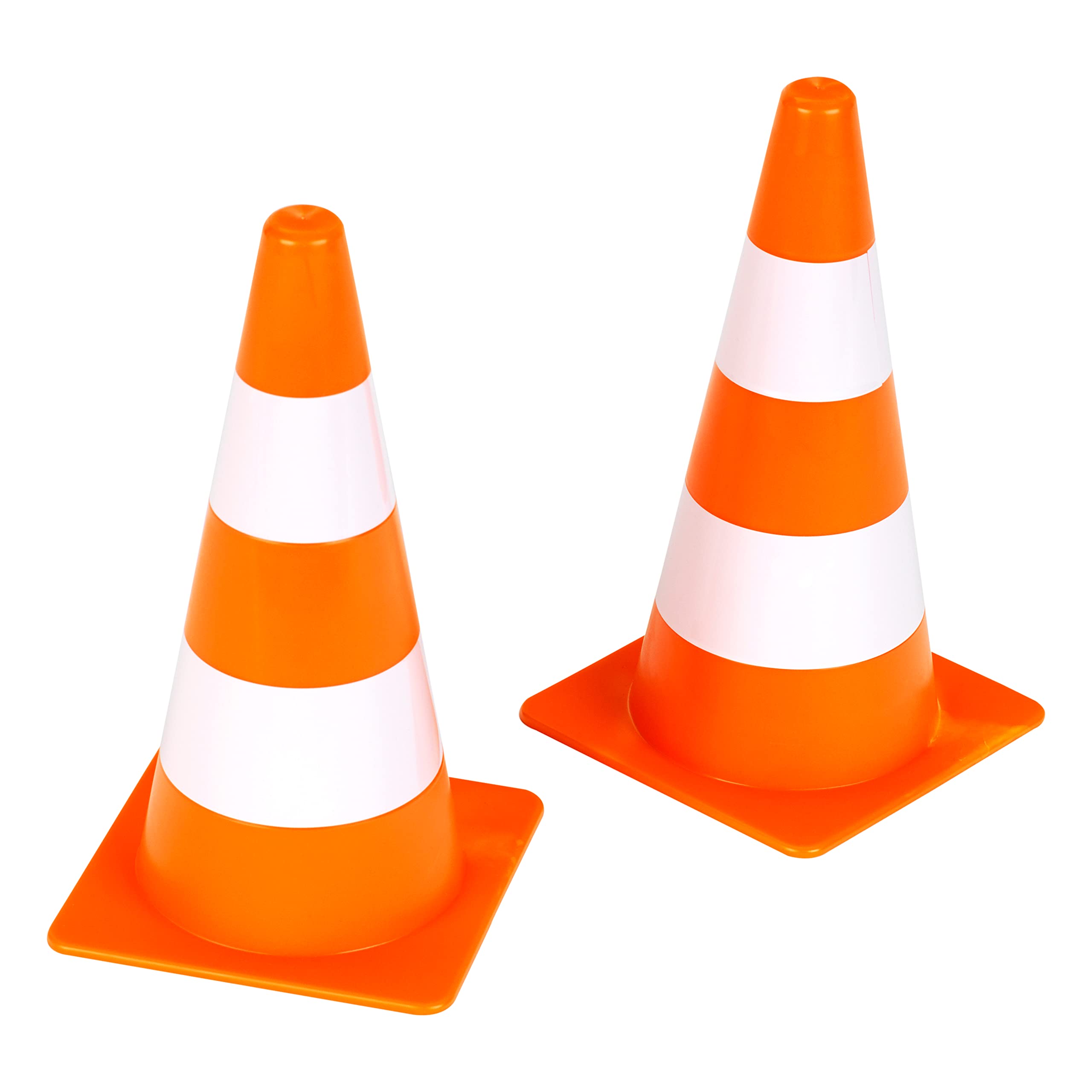 Theo Klein 2946 Pylons Set I 10 stable plastic pylons to mark fairways or football goals I Dimensions: 13 cm x 13 cm x 23.5 cm I Toys for children aged 3 and over