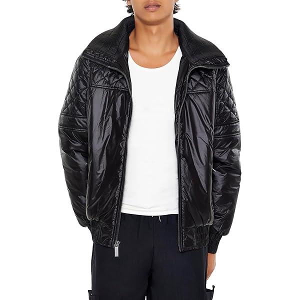 Forever 21 Women's Zip-Up Bomber Jacket, Goat, X-Small at