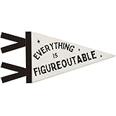 SJDFCSA Kids Room Decor, Everything is Figureoutable Inspirational Wall Hanging Pennant Flag Banner, Motivational Wall Decorations for Kids Boys Girls Room Bedroom Nursery Playroom Decor