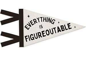 SJDFCSA Kids Room Decor, Everything is Figureoutable Inspirational Wall Hanging Pennant Flag Banner, Motivational Wall Decorations for Kids Boys Girls Room Bedroom Nursery Playroom Decor