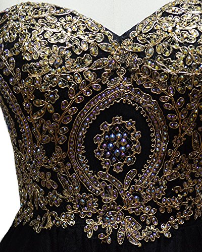 Lemai Tulle Short Gold Lace Corset Prom Homecoming Cocktail Dresses Dark Navy US 4 - Thumbnail 2