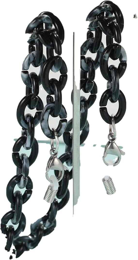 Catena Per Occhiali Con Bottoni In Acrilico Ambra - Anti Perdita Per Occhiali Da Sole E Vista - Foto 12