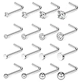 Ruifan 16PCS 18G Surgical Steel 1.5mm 2mm 2.5mm 3mm