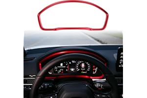 Thenice for 11th Gen Civic Dash Board Trims Instrument Panel Dashboard Cover for Honda Civic 2022 2023 -Red