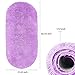YJ.GWL Oval Fluffy Area Rugs for Bedroom and Living Room Shaggy Cute Plush Nursery Carpet for Kids Baby Girls Bedroom and Dorm Fuzzy Home Decor Carpet 2.6' X 5.3' Purple