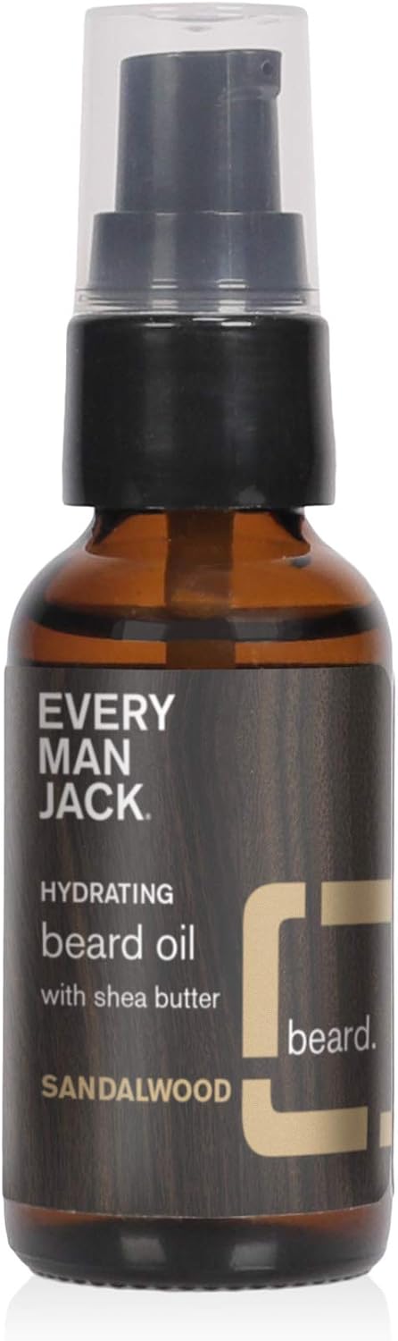 Every Man Jack Beard Oil - Sandalwood, No Color, 29.57 ml (Pack of 1)