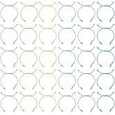 DICOSMETIC 30Pcs 6 Colors Adjustable Bracelets Making 10-3/8 Inch Cord Bracelet Bulk Half Finished Bracelet Waxed Polyester Braid Cord Bracelets Rope Thread with Jump Rings for Jewelry Making