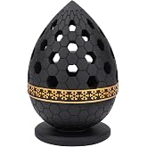 TERSCHELLING Charcoal Incense Burner, Bakhoor Burner, Oud Frankincense Resin Incense Burner for Yoga, Spa and Aromatherapy, Office & Home Decor (Black)