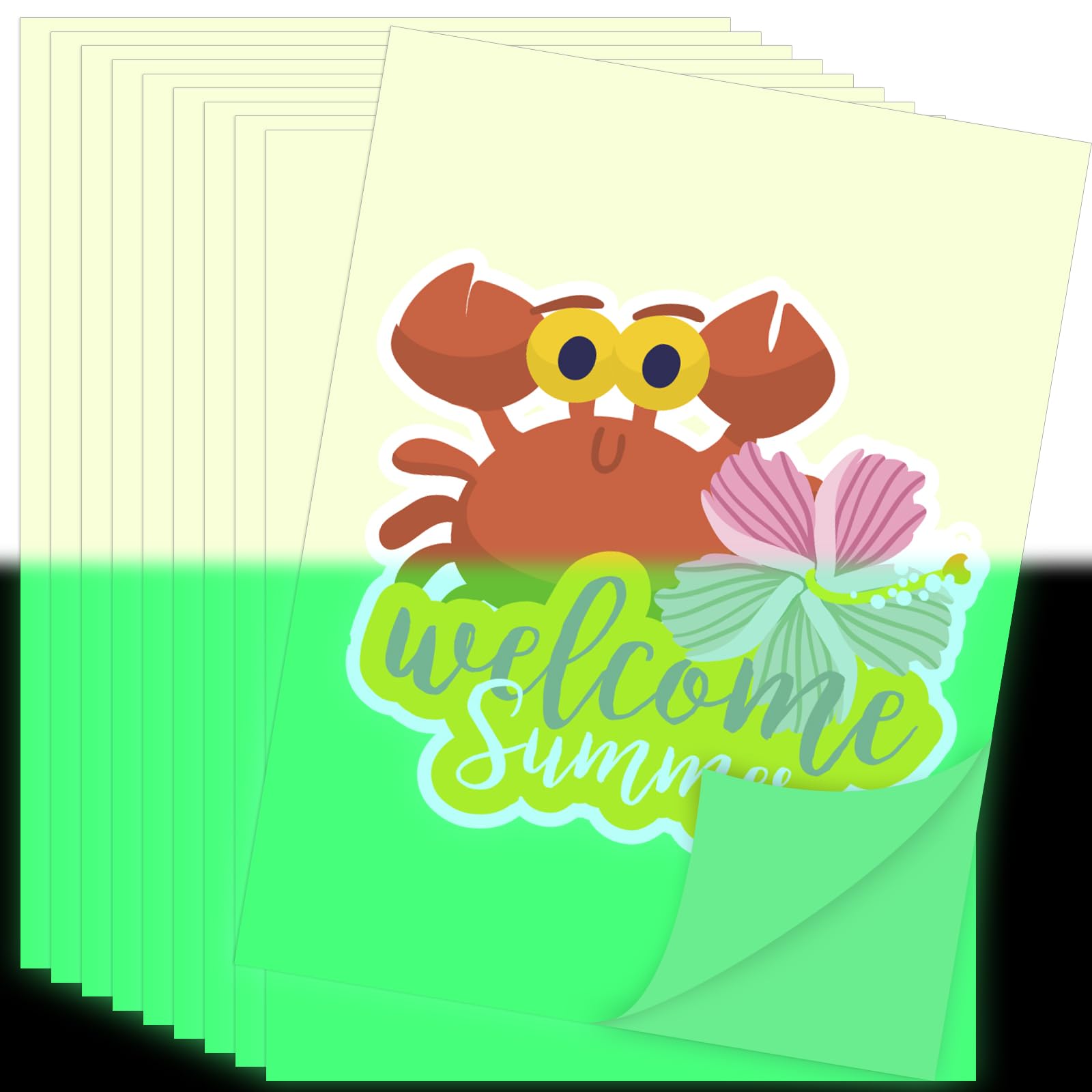 Mua GIRAFVINYL Glow in the Dark Printable Sticker Paper for Inkjet ...