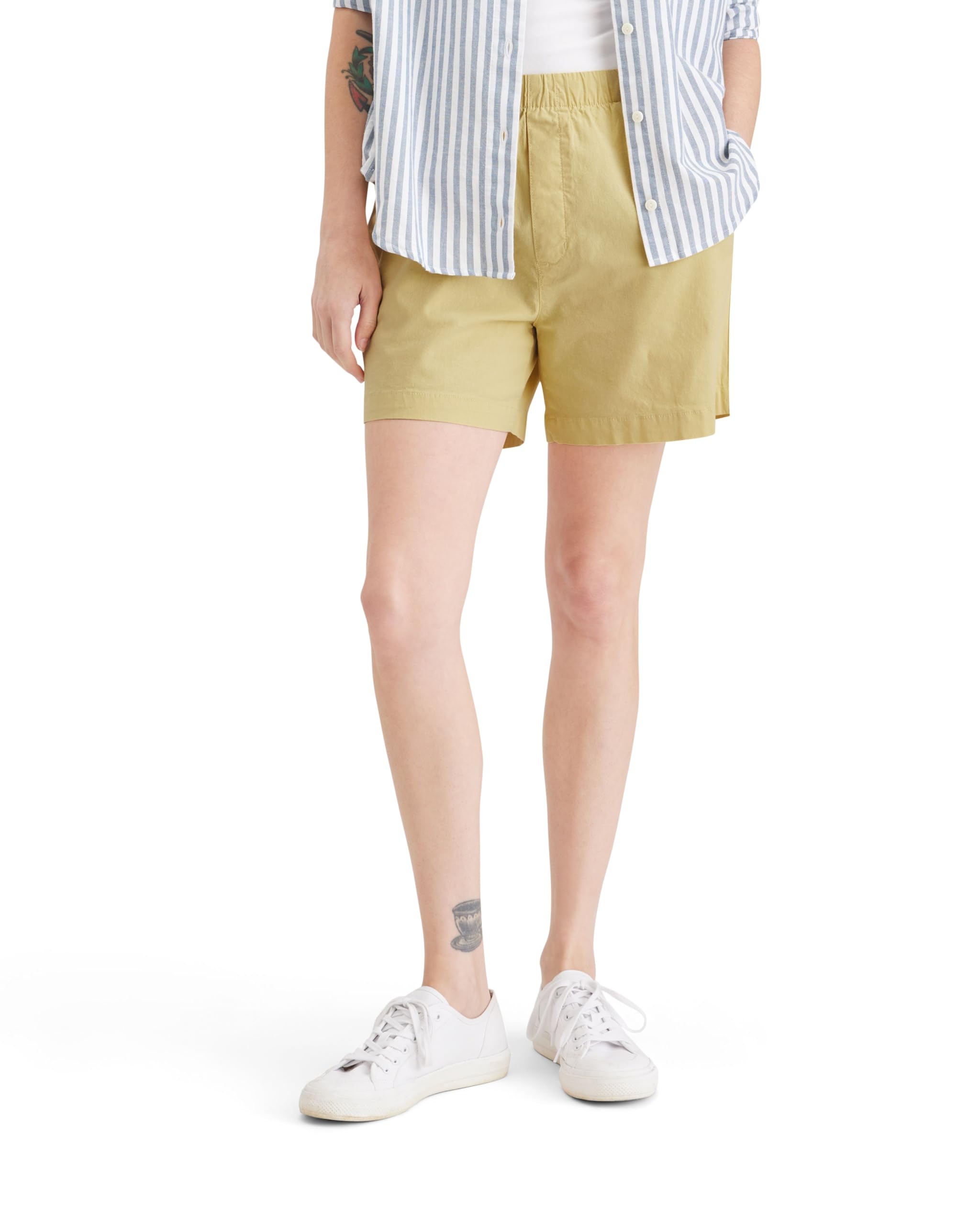Dockers Women’s Weekend Pull on Shorts, (New) Pineapple Slice, Medium