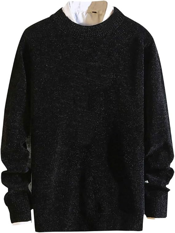 Amazon ニット セーター メンズ カットソー 冬服 厚手 長袖 丸首 綿 ブラウストップス 無地 防寒 カジュアル セーター ストリートプルオーバー セーター 通販