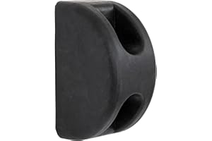 Buyers Products B5801 Molded D-Shaped Rubber Bumper, 3 X 3-1/2 X 6 Inch, Single Bumper For Truck and Trailer Protection, Dura