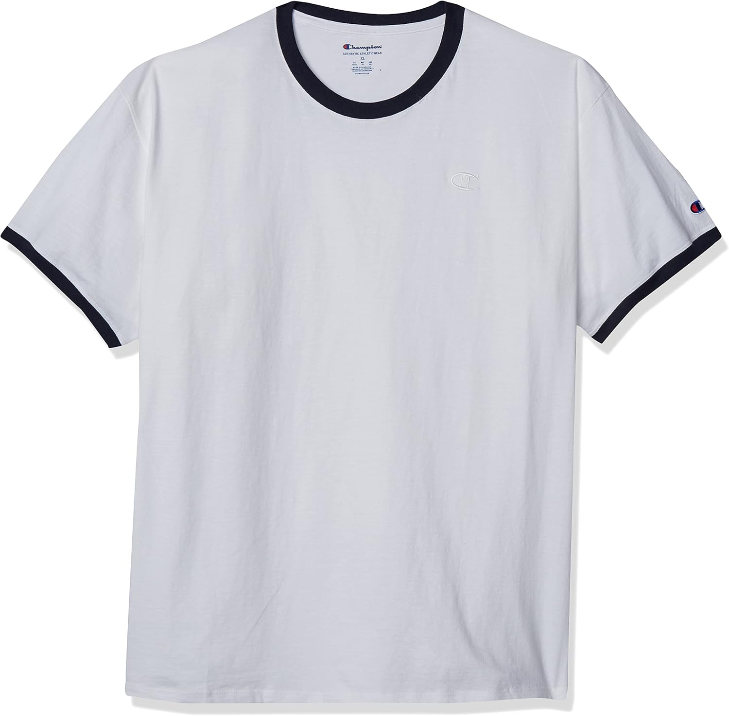 Champion Men's Classic Jersey Ringer Tee at  Men’s Clothing store