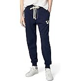 True Religion Men’s Classic Logo Jogger Sweatpants – Mens Sweatpants, Joggers for Men with Puff Logo