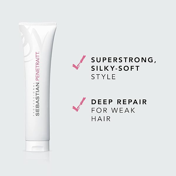 SEBASTIAN PROFESSIONAL PENETRAITT DEEP REPAIR & STRENGTHENING MASQUE | FOR DAMAGED & COLOR TREATED HAIR | 5.1 FL OZ