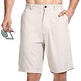 Lavenderi Men's Linen Classic Relaxed Fit Short with Pocket