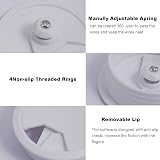 Lanjue 4Pcs Desk Grommet 60mm White Cable Hole Cover Plastic PC Office view 8