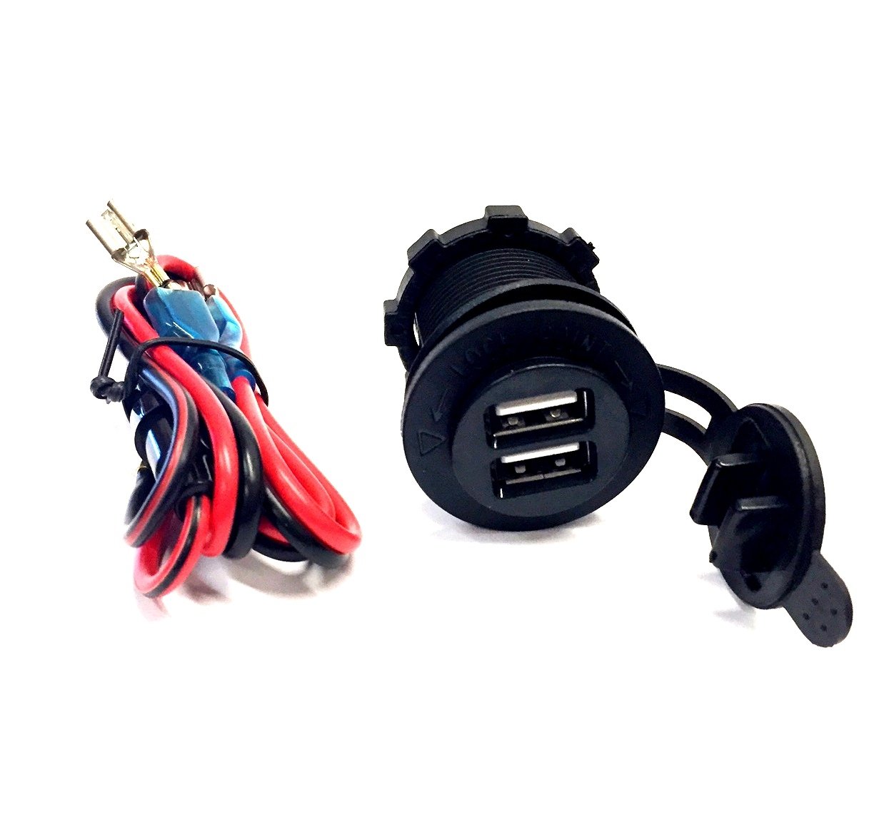 Automotive Authority LLC Golf Cart USB Charger Port Outlet for EZGO Club Car Yamaha Golf Car 12V