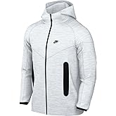 Nike Sportswear Tech Fleece Windrunner Men's Full-Zip Hoodie (Birch Heather/Black, FB7921-051) Size XX-Large