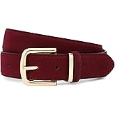 HOTWILL Women Suede Belt for Jeans Dresses Fashion Chunky Ladies Waist Belts with Gold Buckle