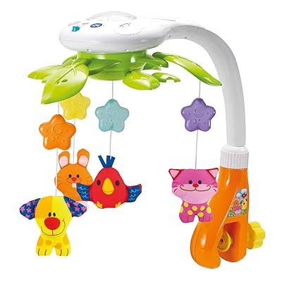 Buy Kiddolab Bebe Berceau Mobile Avec Des Lumieres Et De La Musique Relaxante Comprend Le Projecteur De Lumiere De Plafond Avec Des Etoiles Des Animaux Lit Musical Mobile Avec Minuterie Jouets De