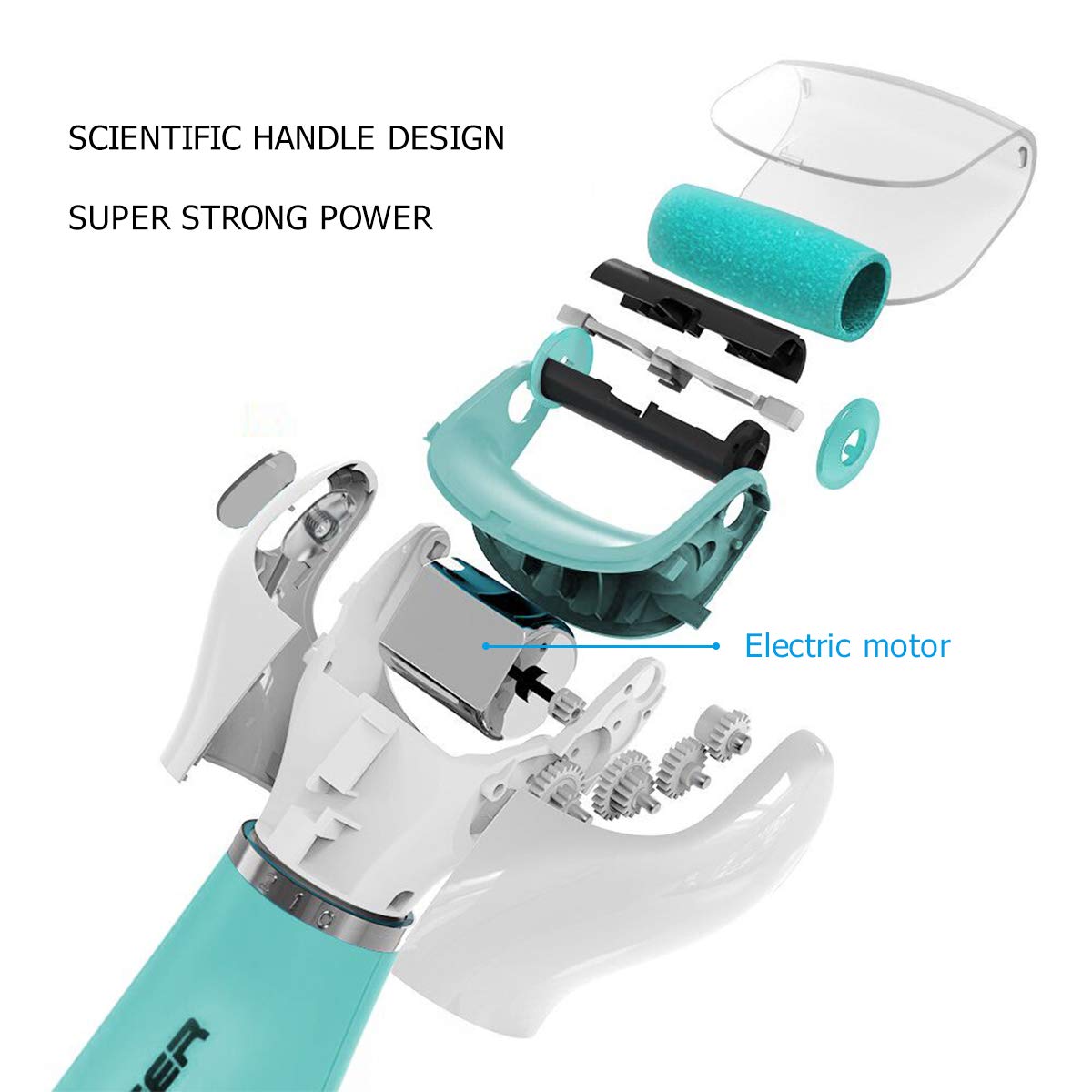 Mondeer Electronic Callus Remover, Blu-ray Disinfection Pedicure Tool, Foot Massage, 3 Rollers Included(Fine Grinding Roller/Rough Grinding Roller/ Massage Roller), Unisex, A Free Foot File Included.