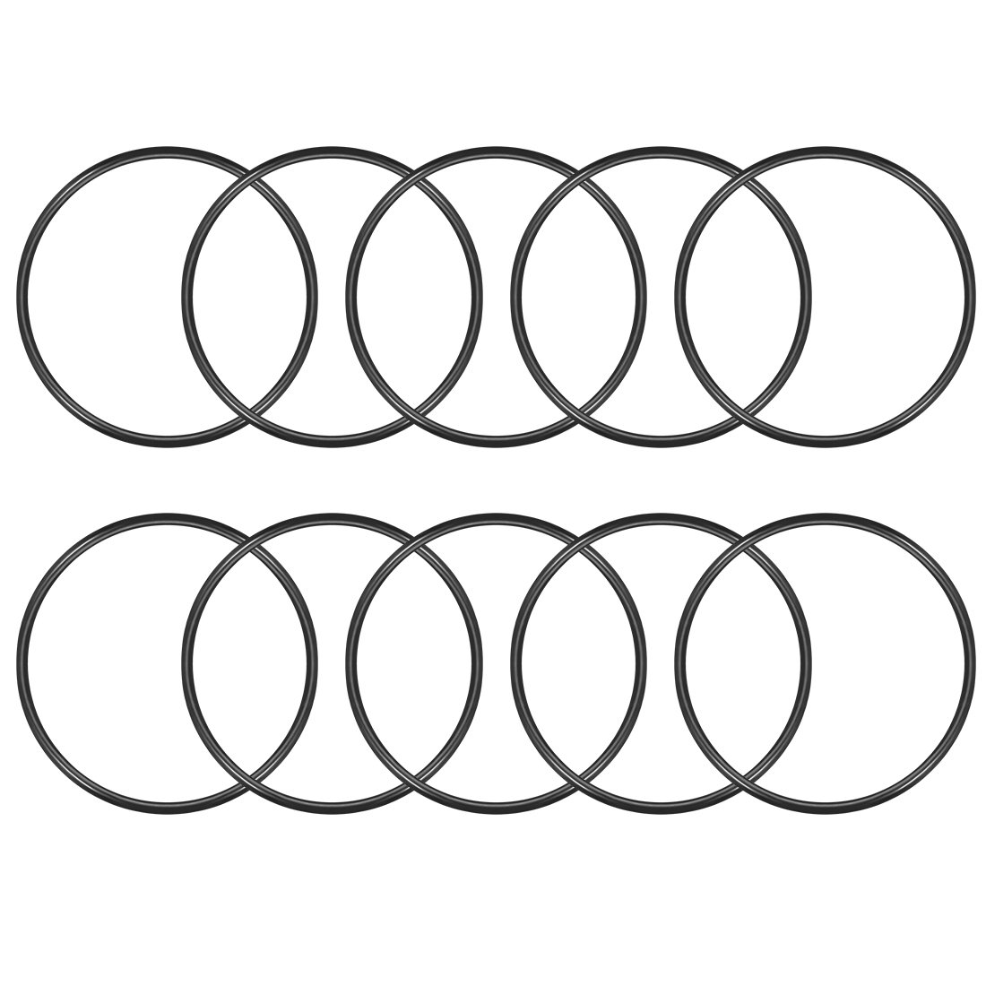 sourcingmap Nitrile Rubber O-Rings 85mm OD 78mm ID 3.5mm Width, Metric Sealing Gasket for Automotive Machine Plumbing, Pack of 10